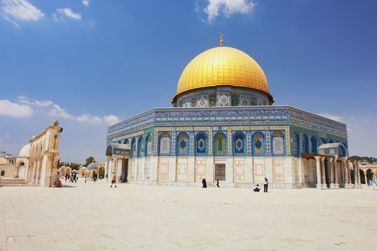 View of Dome of the rock in Jerusalem, Israel