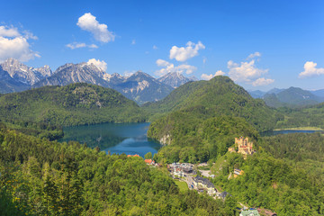 Fototapeta na wymiar Bavaria Alps at Fussen, Germany
