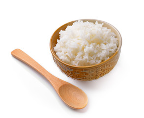 Fototapeta na wymiar rice in a bowl
