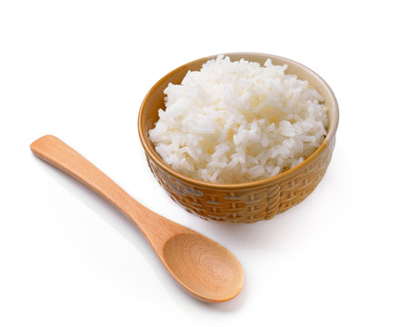 rice in a  bowl