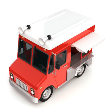 Red Food Truck Top