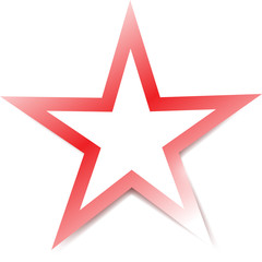 red star illustration design
