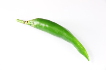 green peppers of isolated on white.