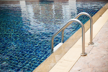Obraz premium Swimming pool with stair