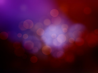 blur blue and red background with an illuminated circles