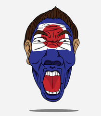 football fan from Japan