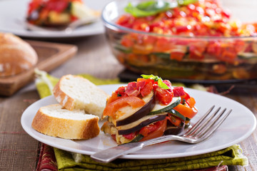 Ratatouille on a plate