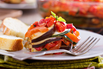 Ratatouille on a plate