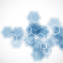 chemical and molecular concept template background, Vector illus