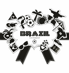 Vector Illustration of Brazil