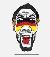 football fan from german