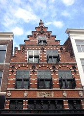 dutch historical house with stepgable,