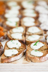 Bruschetta appetizers
