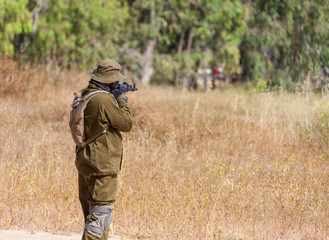 soldier with a gun