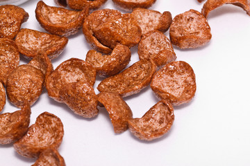 the chocolate on paper background