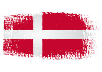 brushstroke flag Denmark