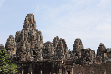 Fototapeta na wymiar bayon temple of angkor thome