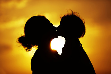 Mother and Baby Silhouette © ellisia