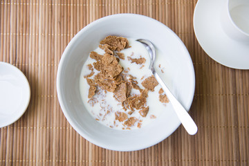 Cornflakes with milk