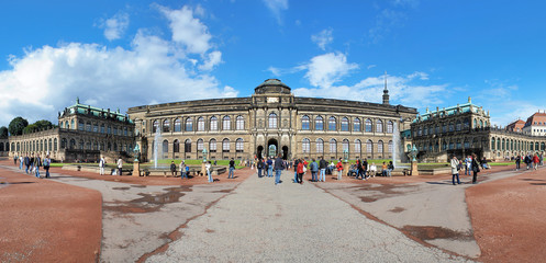 Fototapeta na wymiar Panorama of the Zwinger Palace in Dresden, Germany