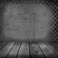 Old room and wooden floor