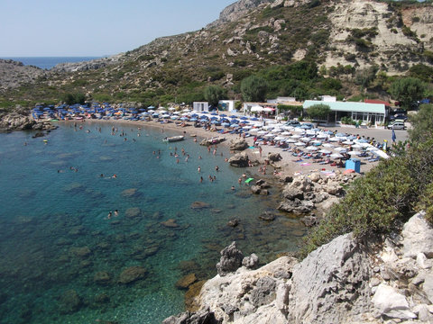 Ladiko Beach Faliraki Rhodes Island Greece 04