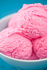 Raspberry Ice cream dessert
