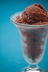 Chocolate ice cream cup