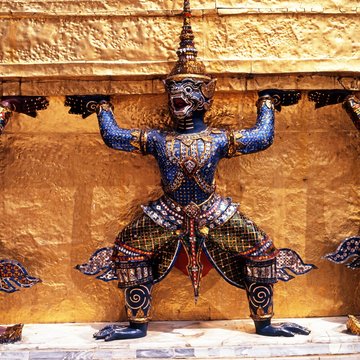Demon statue, Grand Palace, Bangkok &copy; Arena Photo UK