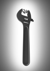 Adjustable Wrench with  diamond heart.