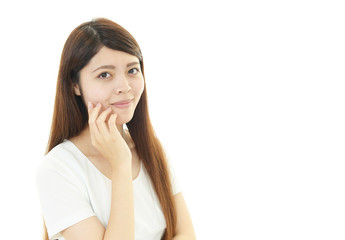 Fototapeta premium ロングヘアの女性