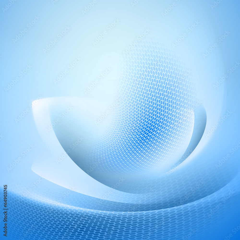 Wall mural blue abstract background