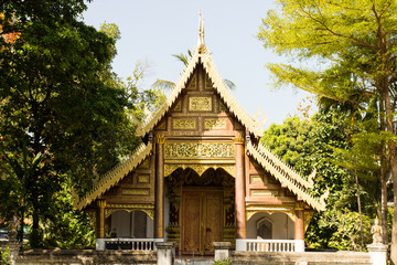 Thai lanna art temple