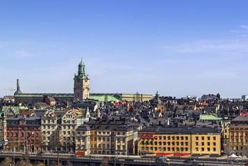 Fototapeta na wymiar view of Gamla Stan, Stockholm