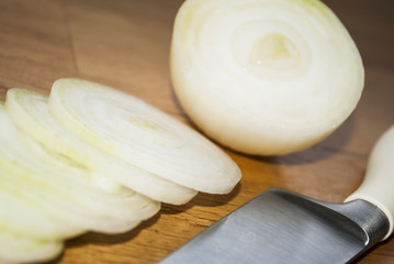 Fototapeta na wymiar Cutting Onion