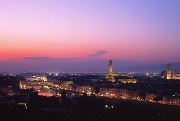 City at sunset, Florence, Italy © Arena Photo UK