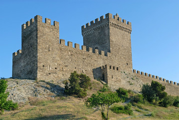 Fototapeta na wymiar Sudak Castle, Crimea