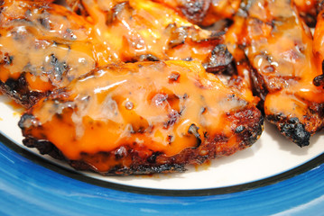 Close-Up of Spicy Grilled Buffalo Wings