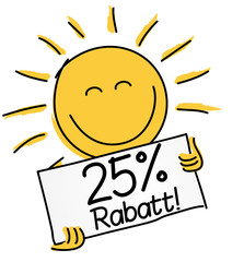 25 % Rabatt