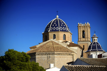 Fototapeta na wymiar Cathedral of Mediterranean town Altea, Spain