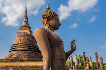 Buddha statue at Sukhothai, Thailand