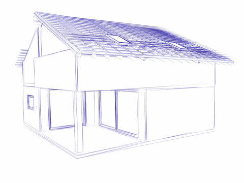 Skizze Haus