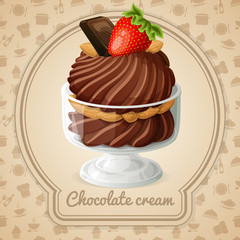 Chocolate cream badge