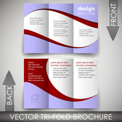 Tri-fold corporate business store brochure