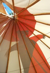 Naklejka premium Indian teepee from indoor