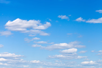 little light clouds in blue sky