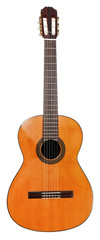 Obraz na płótnie Canvas spanish classical acoustic guitar isolated