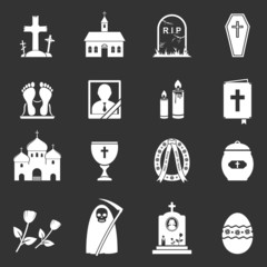 Vector Funeral Icons