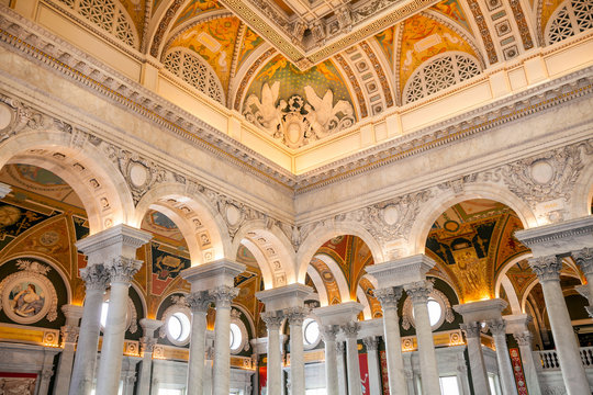 Library of Congress, interior of the building, DC