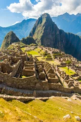 Crédence de cuisine en verre imprimé Machu Picchu Mysterious city - Machu Picchu, Peru,South America.